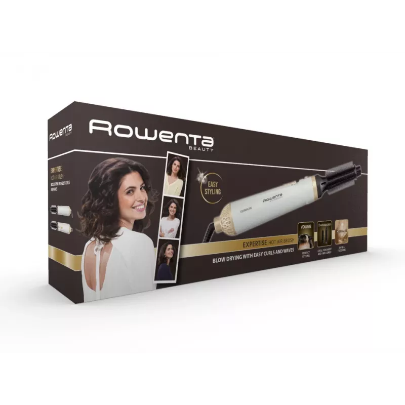 Rowenta Fashion Stylist CF3910 Karšto oro šepetys Šiltai balta
