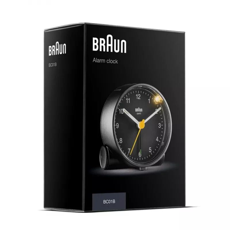 Braun BC01B kvarcinis žadintuvas, juodas