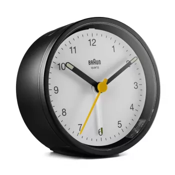 Braun BC12BW kvarcinis žadintuvas, juoda, balta