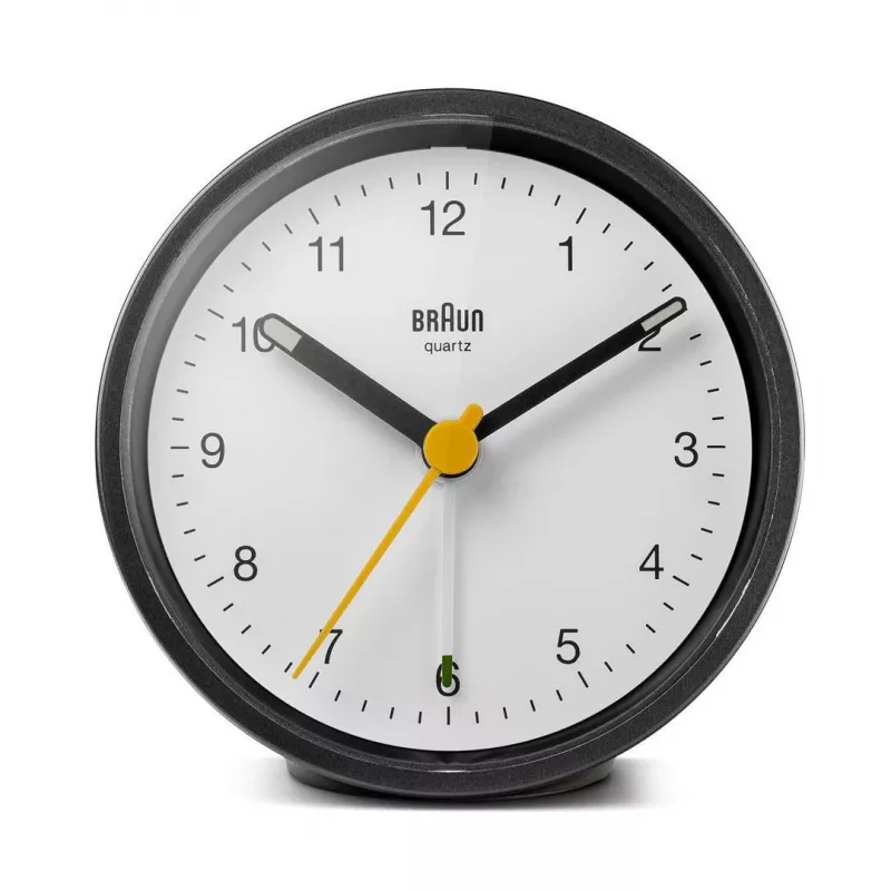 Braun BC12BW kvarcinis žadintuvas, juoda, balta