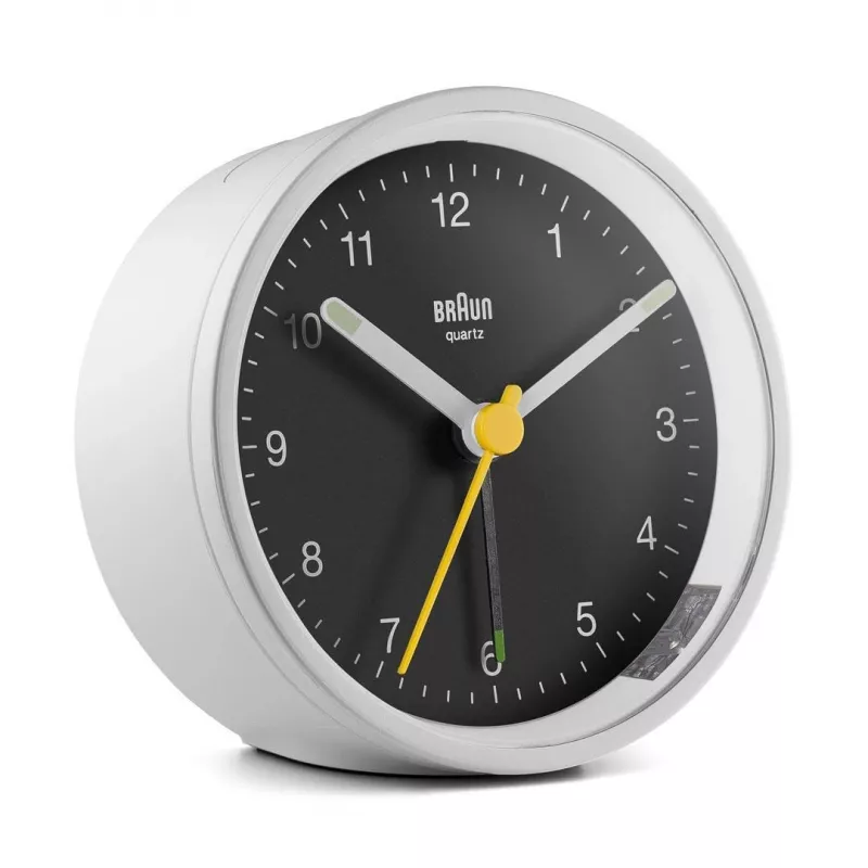 Braun BC12WB kvarcinis žadintuvas juodas, baltas