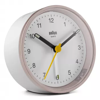Braun BC12 kvarcinis žadintuvas, rožinis, baltas