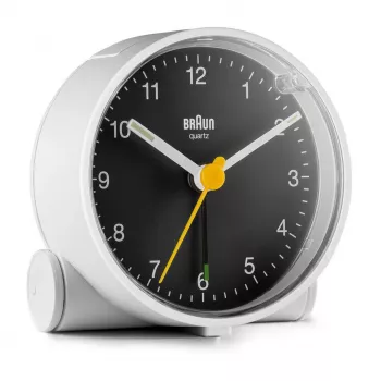 Braun BC01WB kvarcinis žadintuvas, juodas, baltas