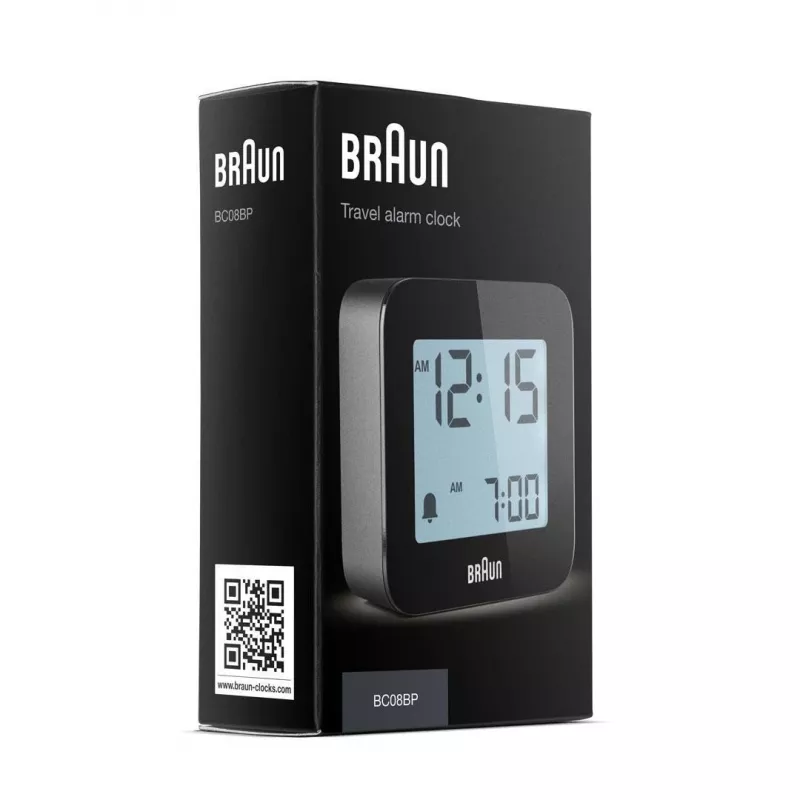 Braun BC08 skaitmeninis žadintuvas, juodas