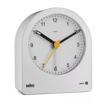 Braun BC22 kvarcinis žadintuvas baltas, geltonas