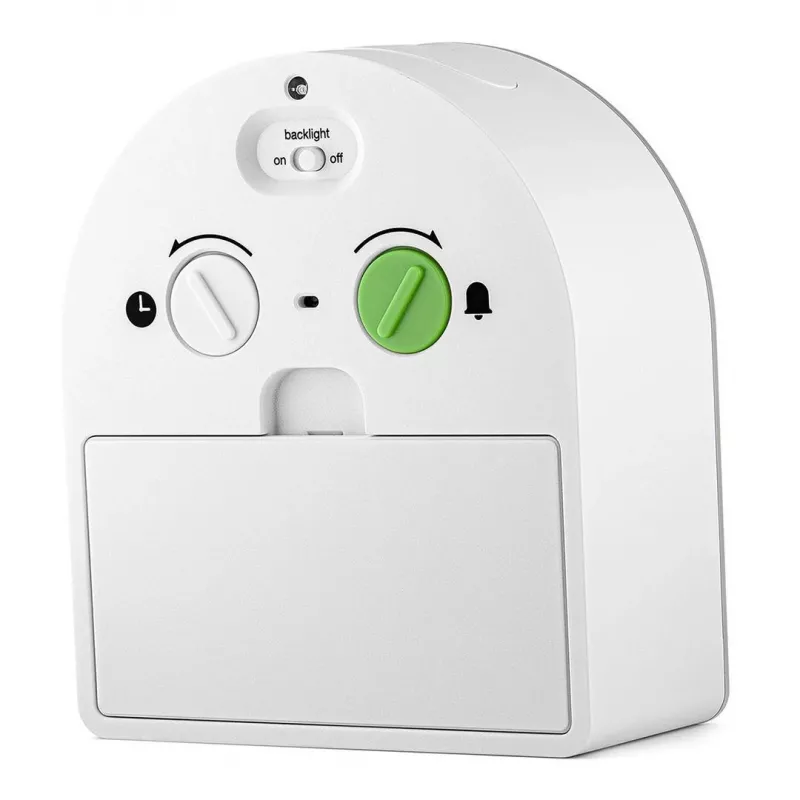 Braun BC22 kvarcinis žadintuvas baltas, geltonas
