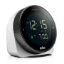 Braun BC24W-DCF sieninis/stalinis laikrodis Radijo bangomis valdomas laikrodis Stačiakampis Juoda, Balta