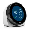 Braun BC24W-DCF sieninis/stalinis laikrodis Radijo bangomis valdomas laikrodis Stačiakampis Juoda, Balta