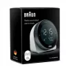 Braun BC24W-DCF sieninis/stalinis laikrodis Radijo bangomis valdomas laikrodis Stačiakampis Juoda, Balta