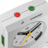 Braun BC05W sieninis/stalinis laikrodis Analginis laikrodis Stačiakampis Baltas