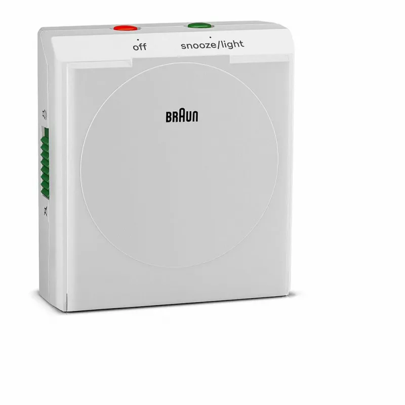 Braun BC05W sieninis/stalinis laikrodis Analginis laikrodis Stačiakampis Baltas