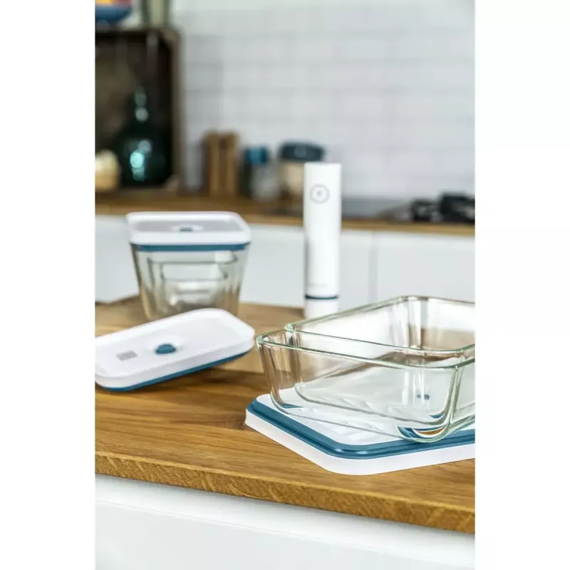 „ZWILLING Fresh & Save“ stačiakampė talpa 2,2 L permatoma balta