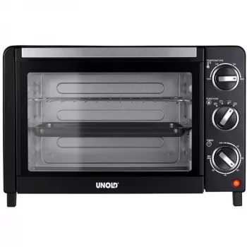 Mini elektrinė orkaitė Unold 68875 Allround – 18 l, 1200 W, juoda