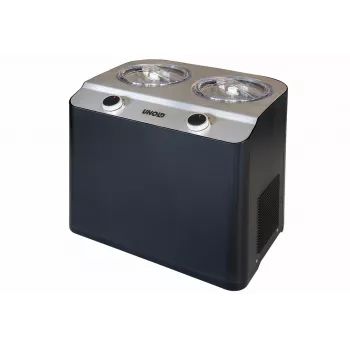 Unold Doppio kompresoriaus tipo ledų gaminimo aparatas 2,4 L 250 W juoda, satininio plieno