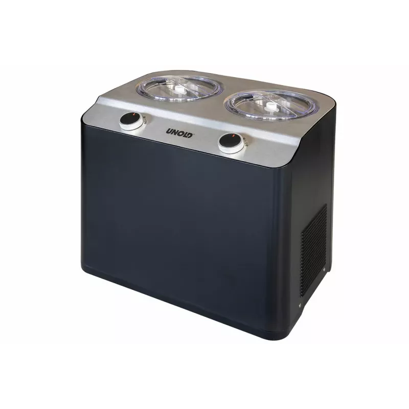 Unold Doppio kompresoriaus tipo ledų gaminimo aparatas 2,4 L 250 W juoda, satininio plieno