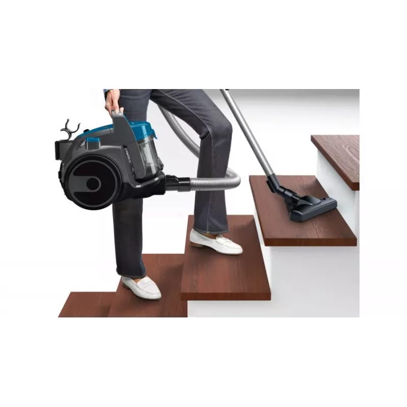 Cilindrinis dulkių siurblys Bosch BGS05A220 700 W be maišelio 1,5 l, teleskopinis nerūdijančio plieno vamzdis, plaunamas EPA filtras