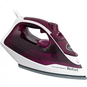 Tefal Express Steam FV2835E0 lygintuvas Sausas ir garinis lygintuvas Cerilium padas 2400 W Violetinė, Balta