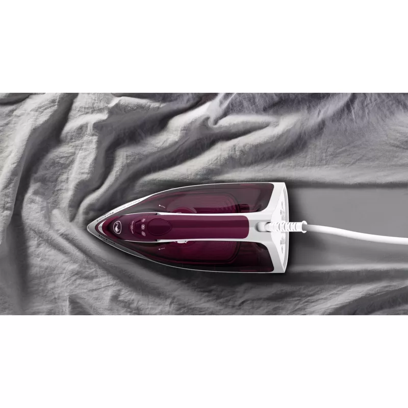 Tefal Express Steam FV2835E0 lygintuvas Sausas ir garinis lygintuvas Cerilium padas 2400 W Violetinė, Balta