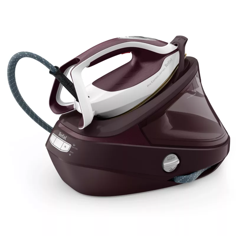 Tefal Pro Express Ultimate II GV9721 1.2 L Durilium AirGlide Autoclean lyginimo padas, raudonos, baltos spalvos