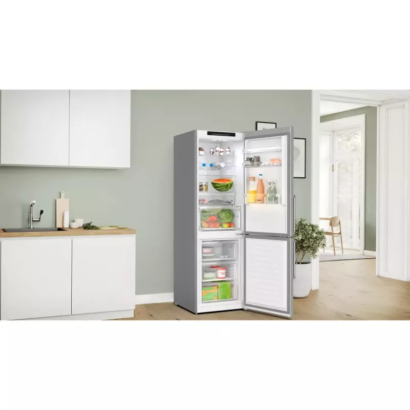 Bosch Serie 4 KGN36VICT šaldytuvas-šaldiklis Laisvai pastatomas 321 L Nerūdijantis plienas