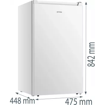 Gorenje F39EPW4 vertikalus šaldiklis laisvai pastatomas 61 L baltas