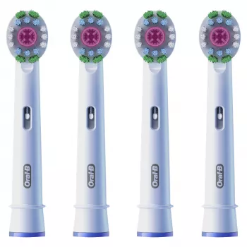 Dantų šepetėlių galvutės Oral-B 860960 4 vnt., baltos keičiamos galvutės