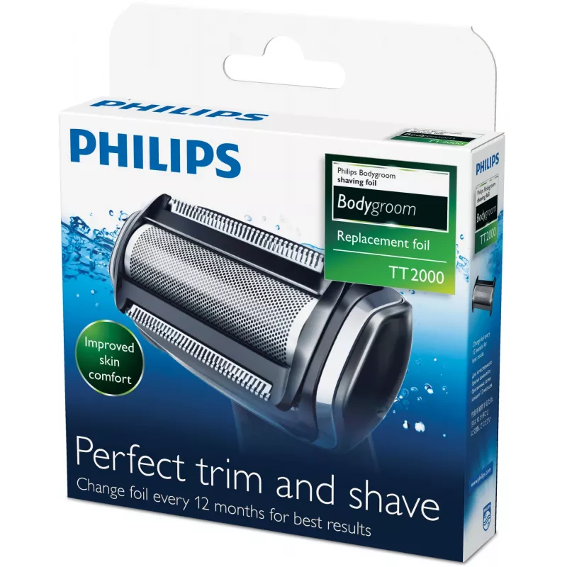 Philips Bodygroom pakaitinė plėvelė TT2000/43 atspari vandeniui pakaitinė plėvelė skutimo galvutė