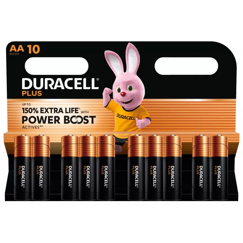 Duracell Plus vienkartinė AA baterija, šarminė
