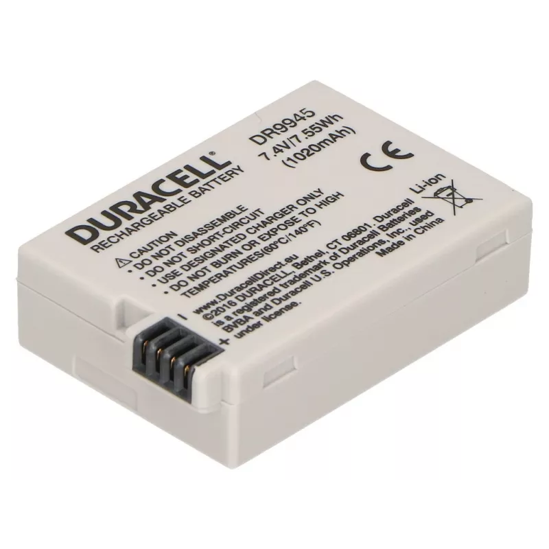 Duracell fotoaparato baterija – pakeičia Canon LP-E8 bateriją, 1020 mAh, 7,4 V, ličio jonų (Li-Ion)