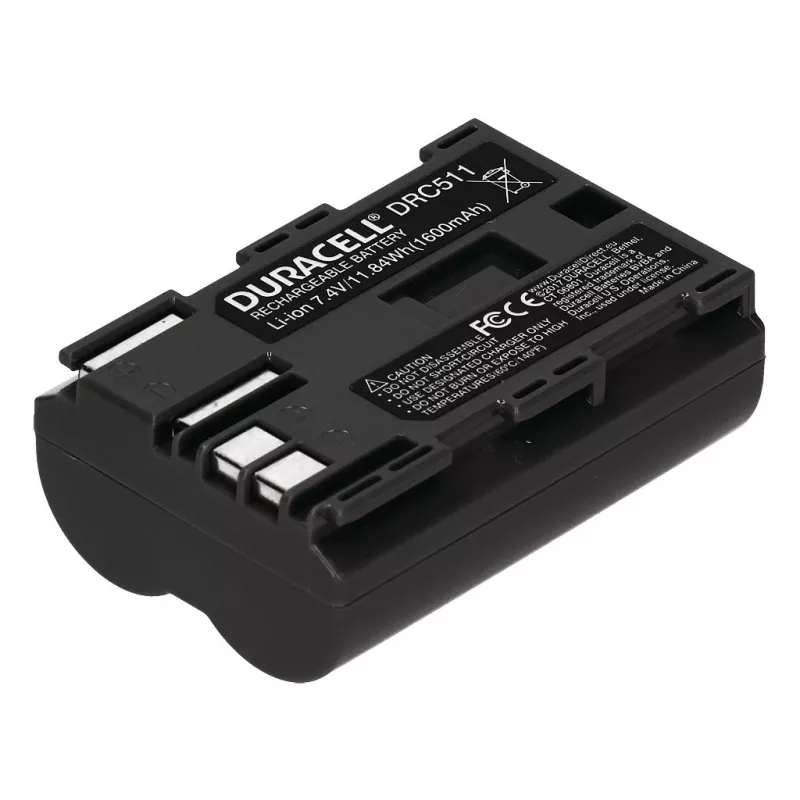 „Duracell DRC511“ kameros baterija, pakeičia „Canon BP-511/BP-512“, 1600 mAh