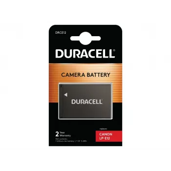 Duracell fotoaparato baterija - pakeičia Canon LP-E12 akumuliatorių, 750 mAh, 7,2 V, ličio jonų (Li-Ion)