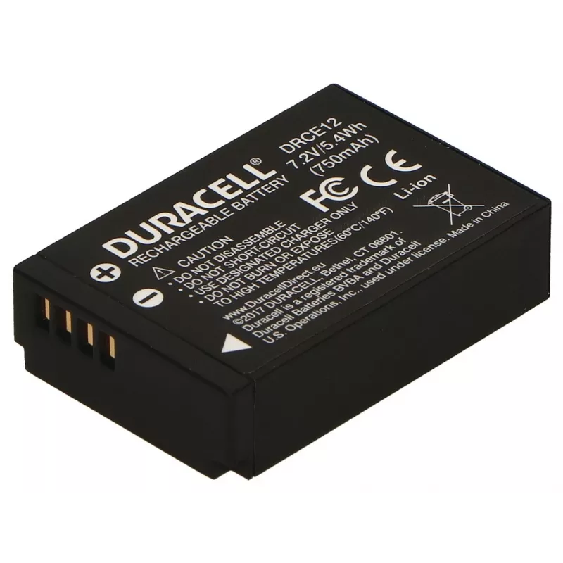 Duracell fotoaparato baterija - pakeičia Canon LP-E12 akumuliatorių, 750 mAh, 7,2 V, ličio jonų (Li-Ion)