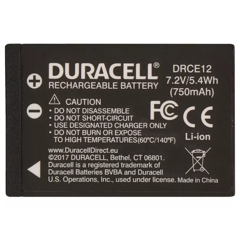 Duracell fotoaparato baterija - pakeičia Canon LP-E12 akumuliatorių, 750 mAh, 7,2 V, ličio jonų (Li-Ion)