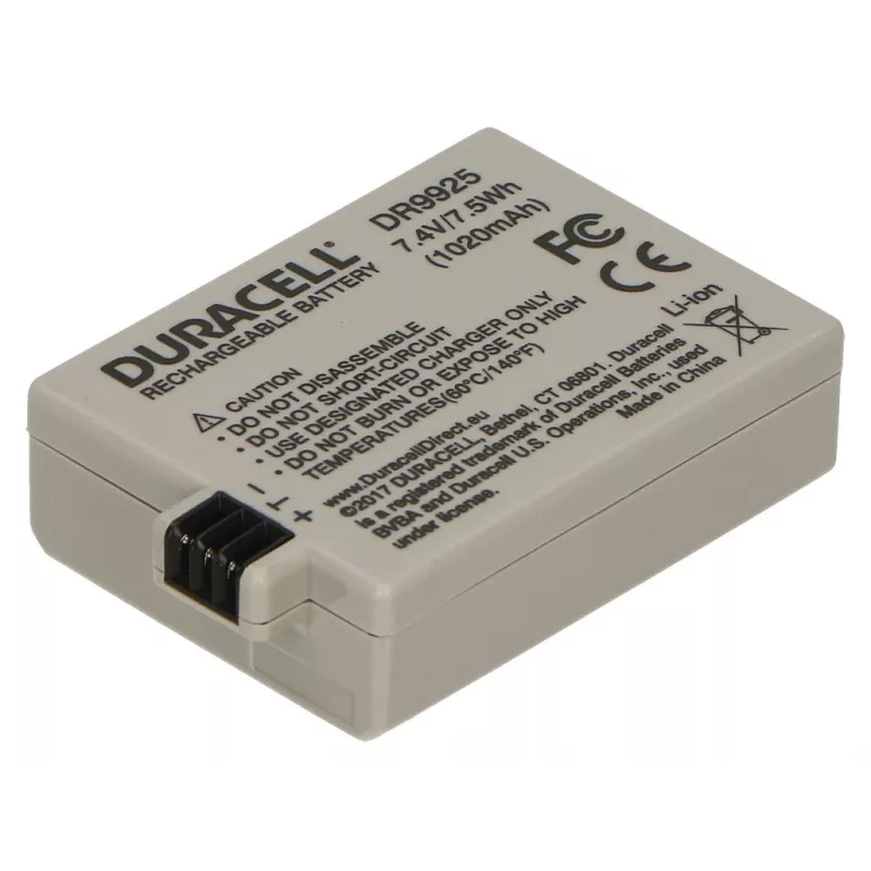 Duracell fotoaparato baterija – pakeičia Canon LP-E5 bateriją, 1020 mAh, 7,4 V, ličio jonų (Li-Ion)