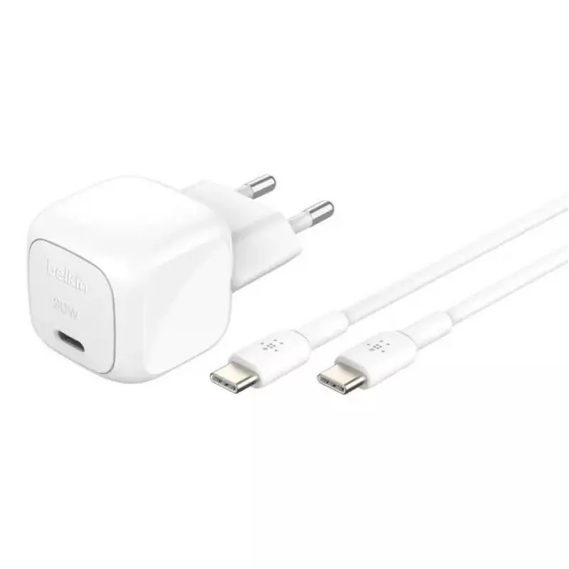 Įkroviklis Belkin WCA008kq1MWH-B6 Vidinis AC Greitas Įkrovimas Nešiojamasis Kompiuteris Išmanusis Telefonas Planšetė