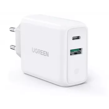Ugreen 60468 mobiliojo įrenginio įkroviklis Planšetė, Telefonas, Universalus Balta Greitas įkrovimas Patalpoje