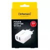 Vidinis įkroviklis Intenso POWER ADAPTER 2XUSB-A/7802412 Universalus Baltas AC