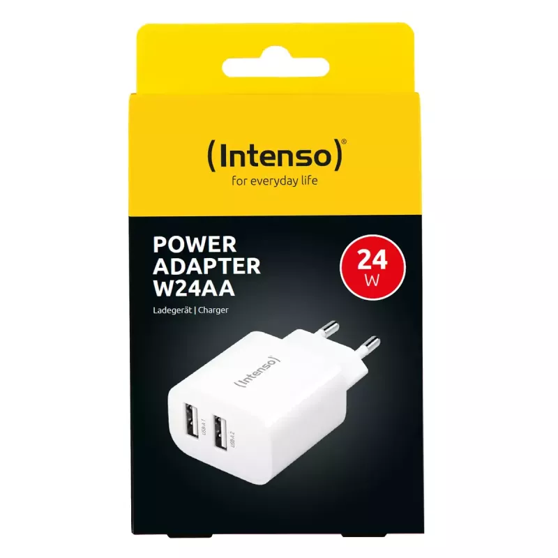 Vidinis įkroviklis Intenso POWER ADAPTER 2XUSB-A/7802412 Universalus Baltas AC
