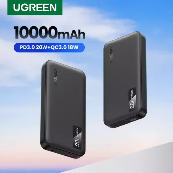 Ugreen 25742 išorinė baterija Lithium-Ion (Li-Ion) 10000 mAh juoda
