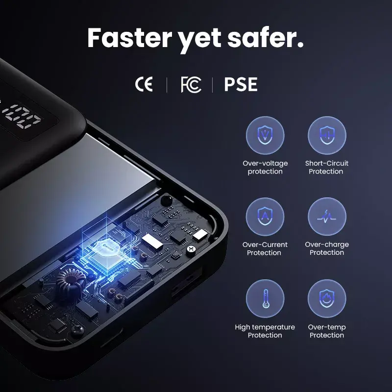 Ugreen 25742 išorinė baterija Lithium-Ion (Li-Ion) 10000 mAh juoda