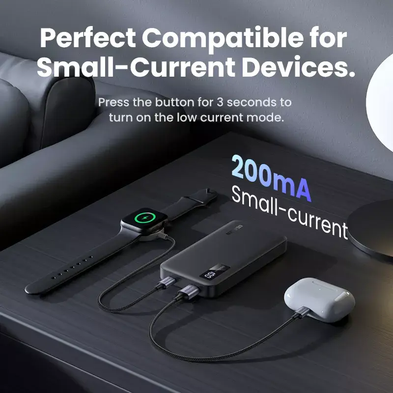 Ugreen 25742 išorinė baterija Lithium-Ion (Li-Ion) 10000 mAh juoda