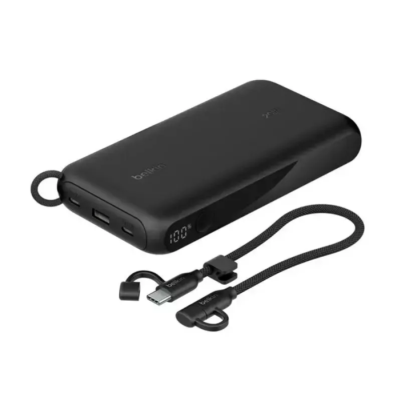Išorinė baterija Belkin BPB028HQBK 20000 mAh, 2× USB-C, 1× USB-A, juoda
