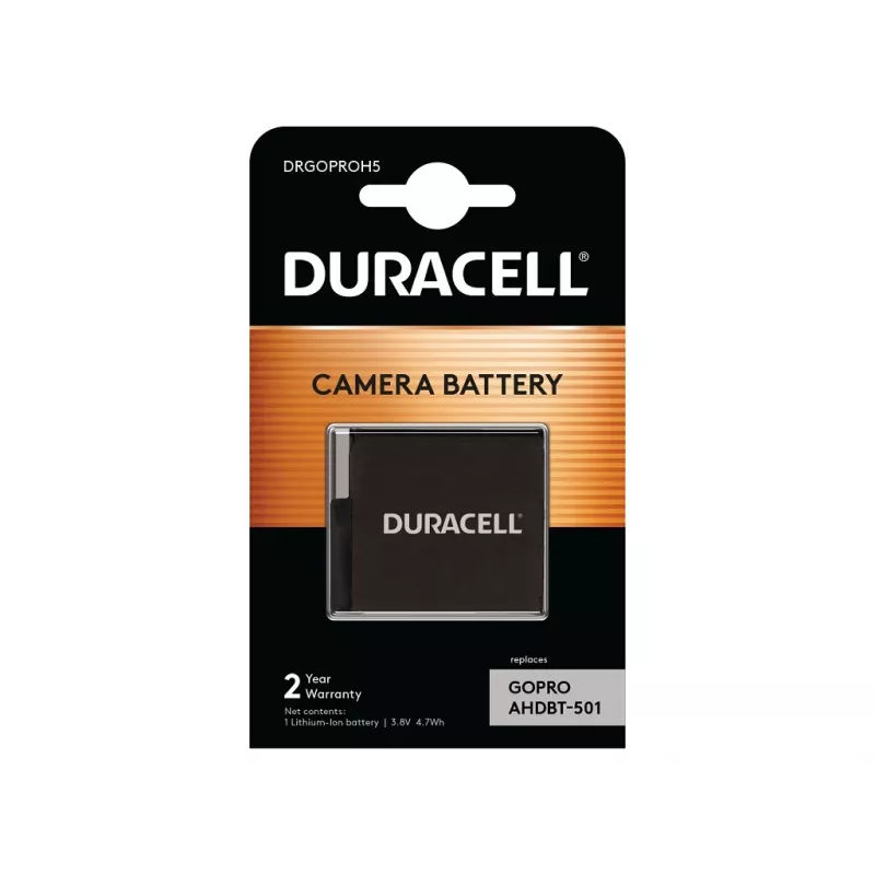 Duracell veiksmo kameros baterija – pakeičia GoPro Hero 5 bateriją