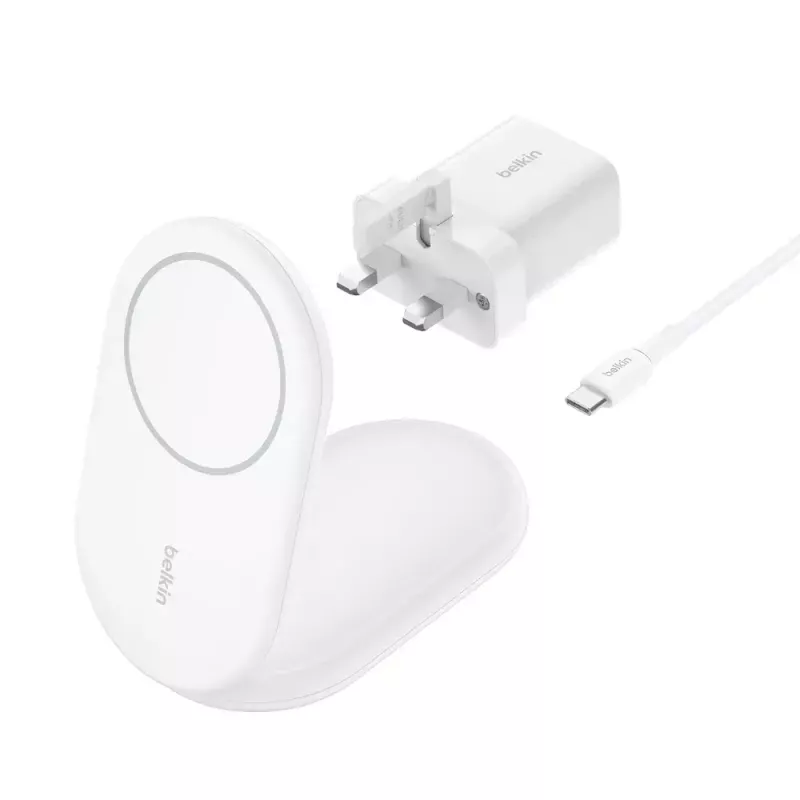 Belaidis įkroviklis Belkin BoostCharge WIB007VFWH USB sparčiojo įkrovimo, skirtas naudoti patalpoje