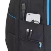 Kuprinės tipo dėklas Rivacase 7860 nešiojamiesiems kompiuteriams iki 43,9 cm (17,3 col.), poliesteris, juoda/mėlyna