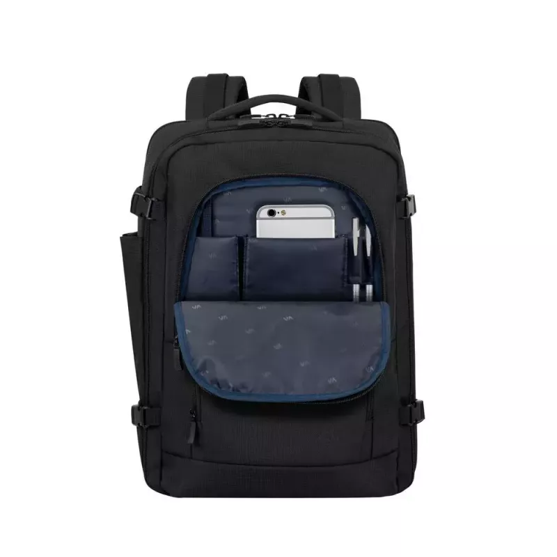 Kuprinė Rivacase 8461 43,9 cm 17,3 colio juoda 2 priekinės kišenės