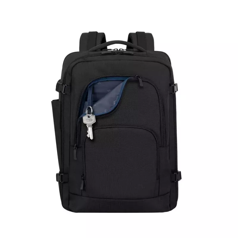 Kuprinė Rivacase 8461 43,9 cm 17,3 colio juoda 2 priekinės kišenės