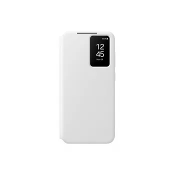 Piniginės tipo dėklas Samsung Galaxy S24 FE 6,7 colio baltas 1 kortelės kišenė