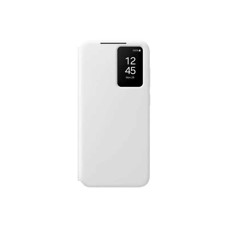 Piniginės tipo dėklas Samsung Galaxy S24 FE 6,7 colio baltas 1 kortelės kišenė