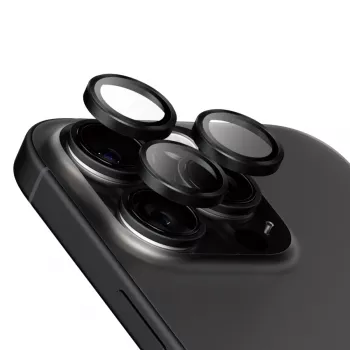 PanzerGlass ® Hoops® keraminis fotoaparato objektyvo apsauginis stiklas iPhone 16 Pro | 16 Pro Max